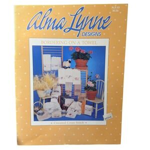 Alma Lynne Designs Bordering on a Towel Counted Cross Stitch Leaflet ALX-53